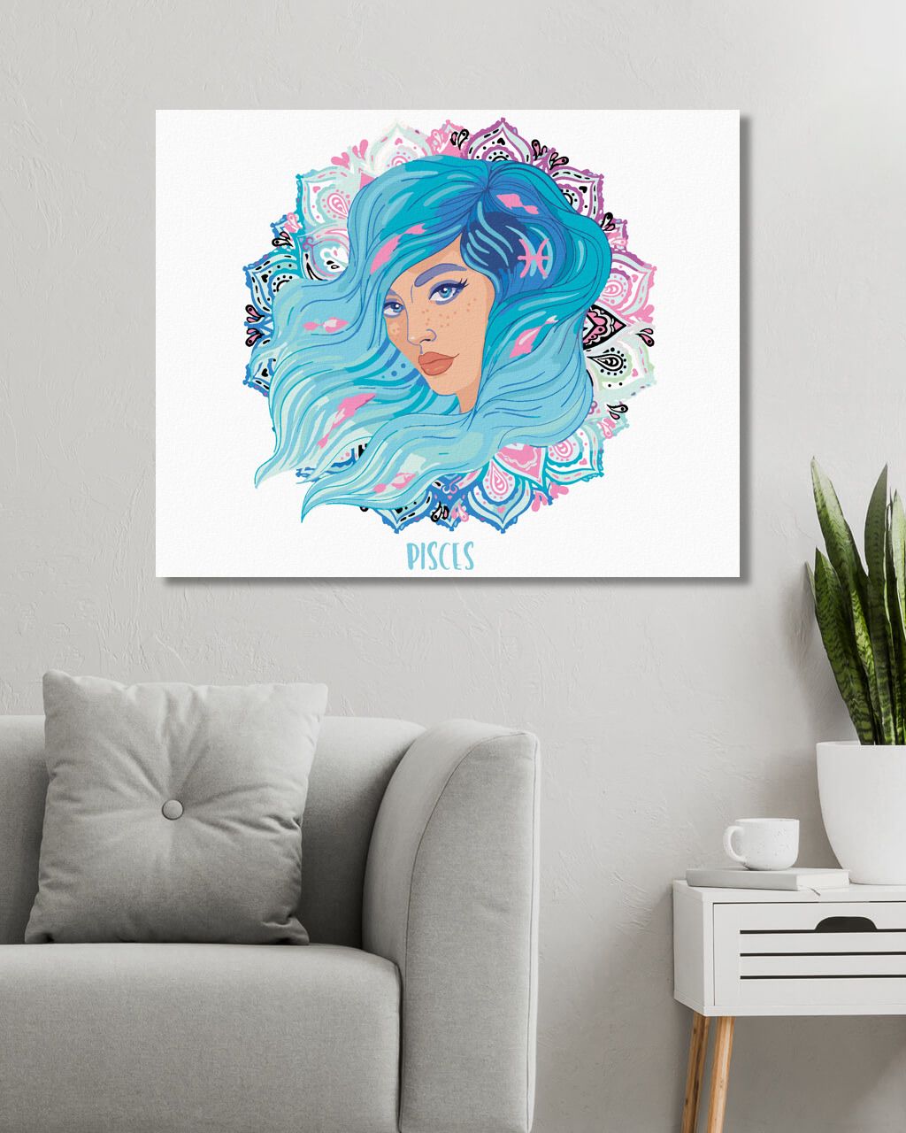 zuty Malování podle čísel - ŽENA RYBY - Rozměr: 40x50 cm, Rámování: Varianta: vypnuté plátno na rám - obrázek 10