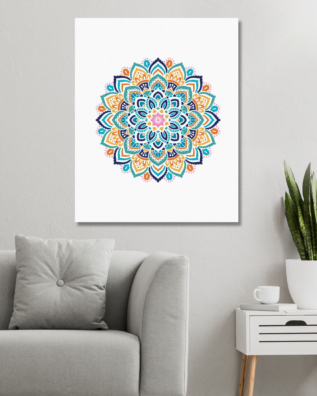 zuty Malování podle čísel - MANDALA II - Rozměr: 40x50 cm, Rámování: Varianta: bez rámu a bez vypnutí plátna - obrázek 6