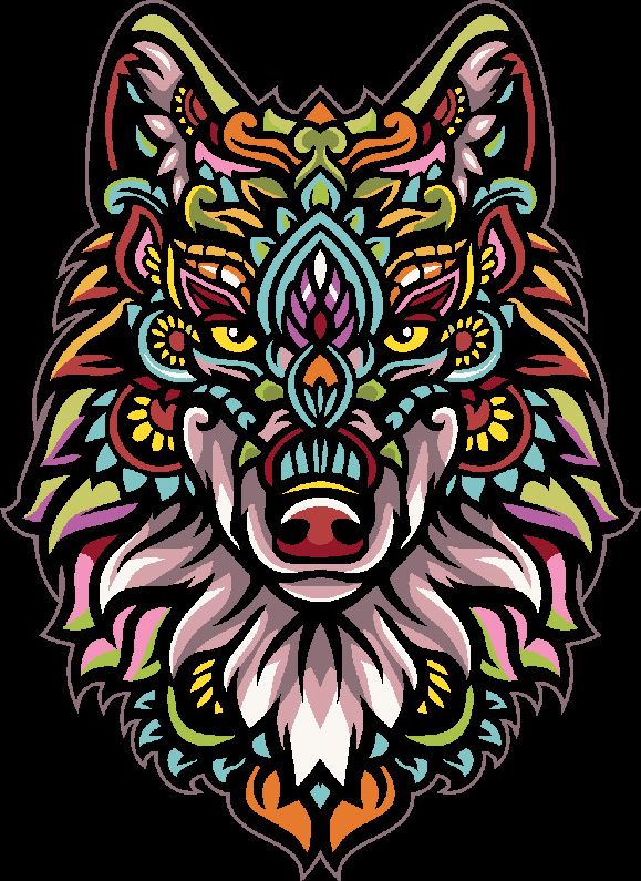 zuty Malování podle čísel - MANDALA VLK - Rozměr: 40x50 cm, Rámování: Varianta: vypnuté plátno na rám - obrázek 6