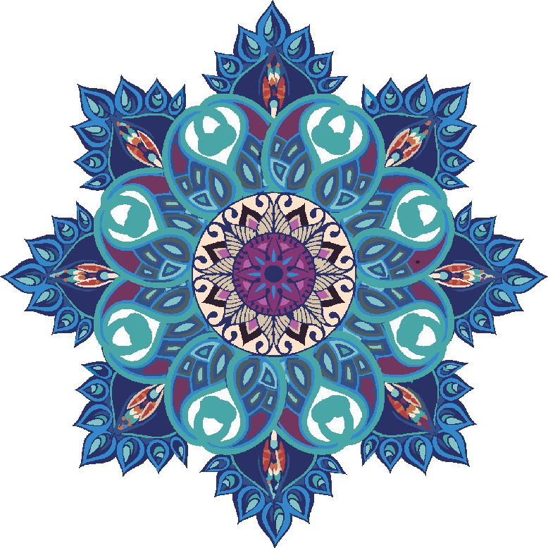 zuty Malování podle čísel - MODRÁ MANDALA - Rozměr: 40x50 cm, Rámování: Varianta: bez rámu a bez vypnutí plátna - obrázek 8