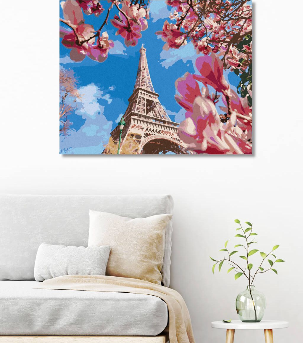 zuty Malování podle čísel - PAŘÍŽ A MAGNÓLIE - Rozměr: 40x50 cm, Rámování: Varianta: vypnuté plátno na rám - obrázek 7