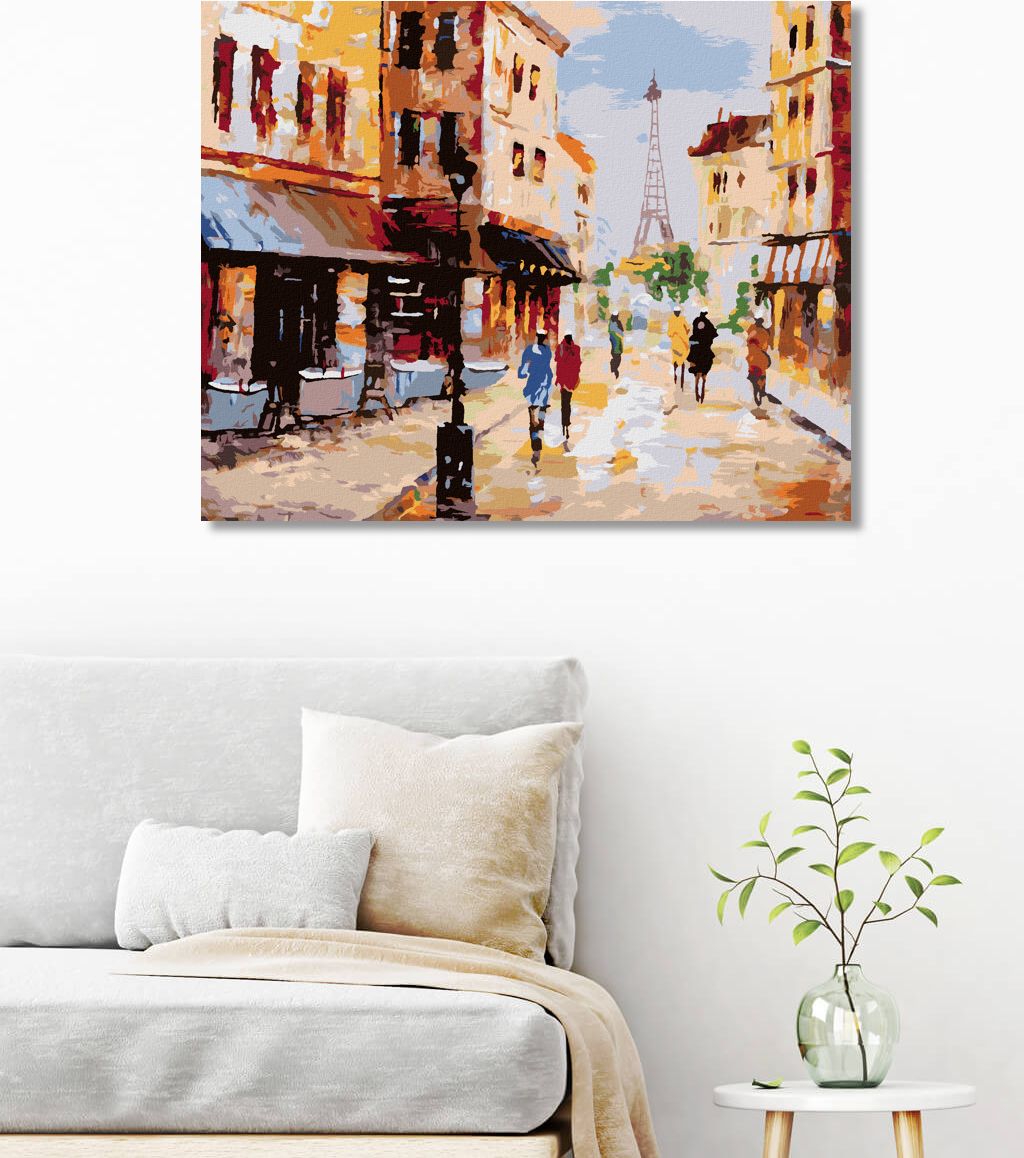 zuty Malování podle čísel - ULICE V PAŘÍŽI - Rozměr: 40x50 cm, Rámování: Varianta: vypnuté plátno na rám - obrázek 9