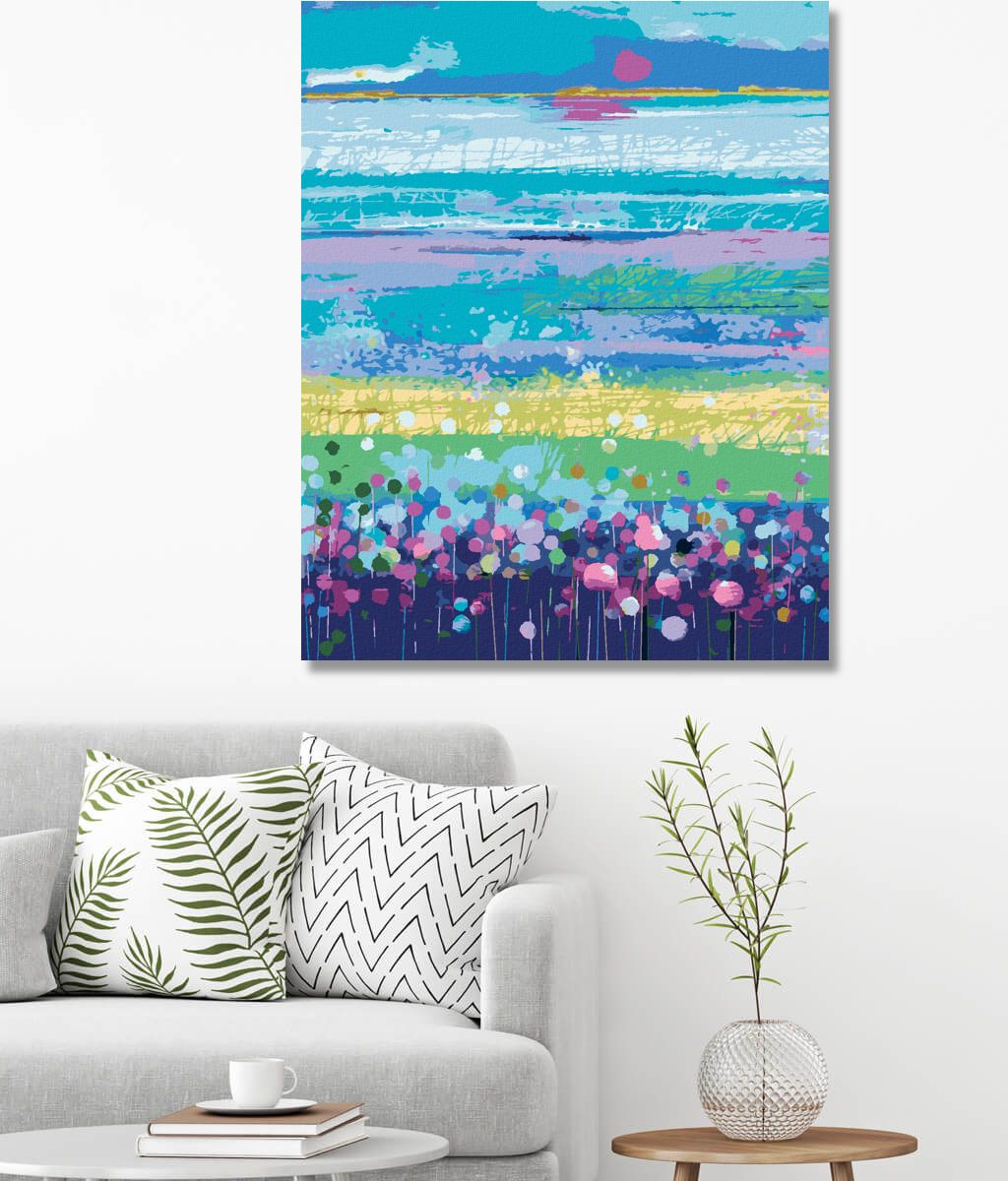 zuty Malování podle čísel - ABSTRAKTNÍ LOUKA - Rozměr: 40x50 cm, Rámování: Varianta: bez rámu a bez vypnutí plátna - obrázek 8