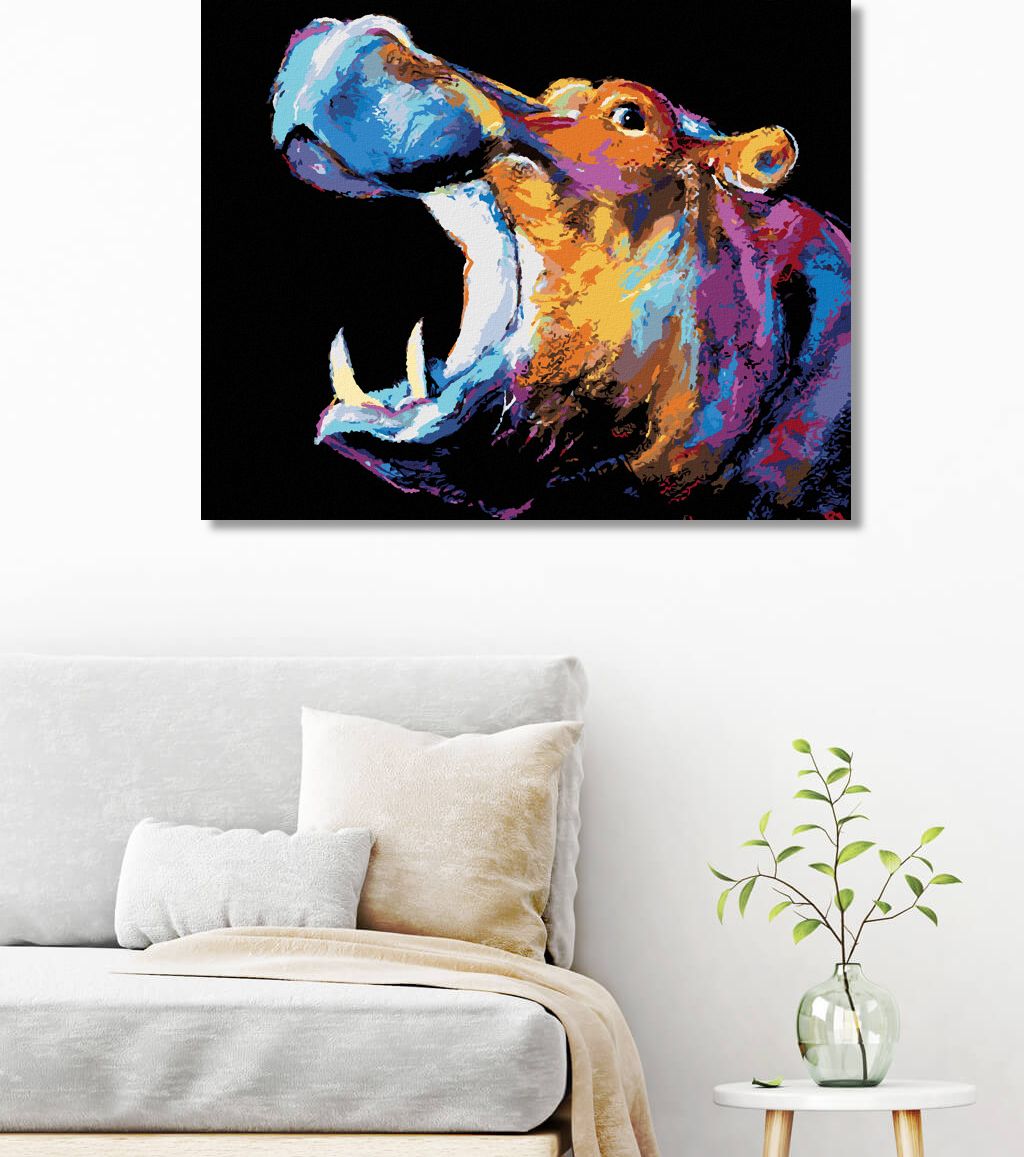 zuty Malování podle čísel - BAREVNÝ HROCH II - Rozměr: 40x50 cm, Rámování: Varianta: vypnuté plátno na rám - obrázek 7