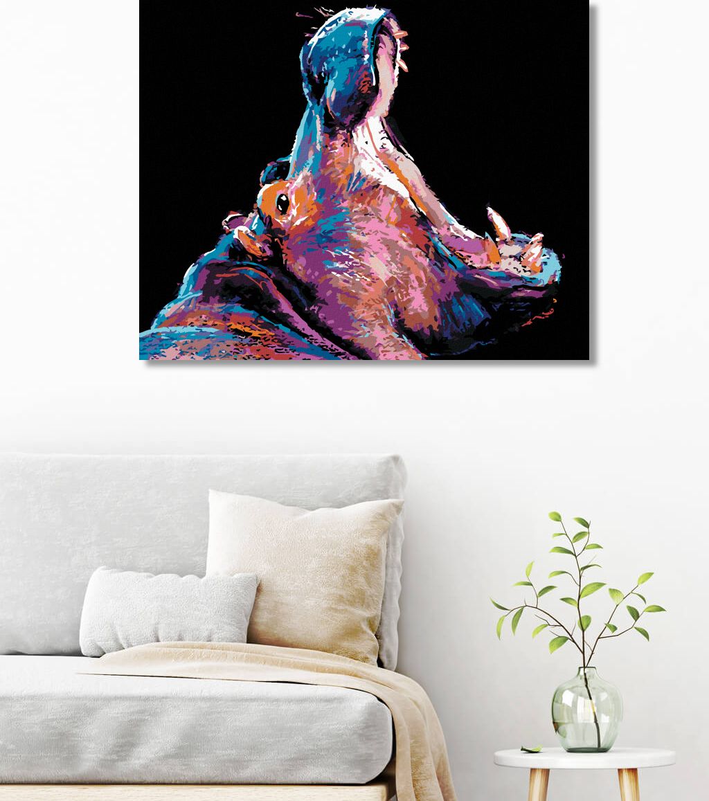 zuty Malování podle čísel - BAREVNÝ HROCH - Rozměr: 40x50 cm, Rámování: Varianta: bez rámu a bez vypnutí plátna - obrázek 9