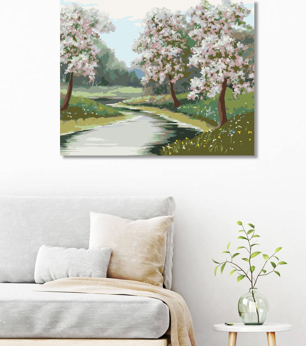zuty Malování podle čísel - JARNÍ NÁLADA V LESE - Rozměr: 40x50 cm, Rámování: Varianta: bez rámu a bez vypnutí plátna - obrázek 6