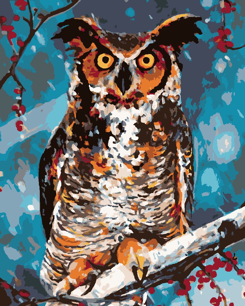 zuty Malování podle čísel - SOVA V LESE - Rozměr: 40x50 cm, Rámování: Varianta: vypnuté plátno na rám - obrázek 7