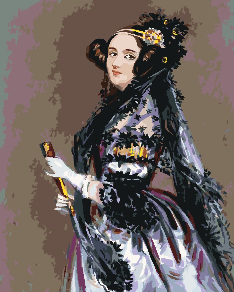 zuty Malování podle čísel - PORTRÉT ADA LOVELACE (ALFRED EDWARD CHALON) - Rozměr: 40x50 cm, Rámování: Varianta: bez rámu a bez vypnutí plátna - obrázek 10