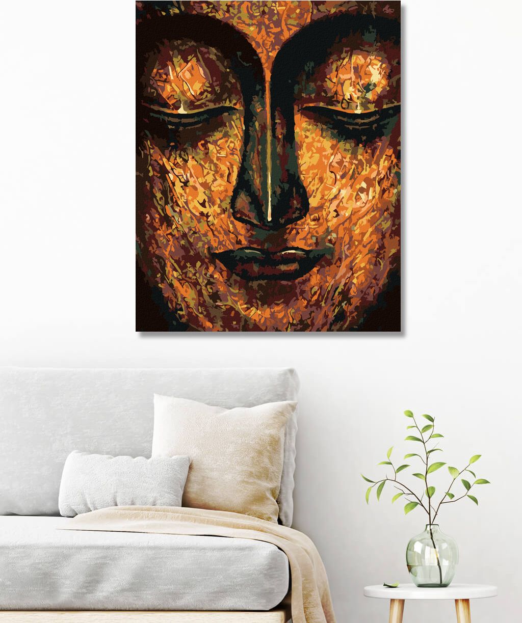 zuty Malování podle čísel - UMĚLECKÝ BUDDHA - Rozměr: 40x50 cm, Rámování: Varianta: vypnuté plátno na rám - obrázek 10