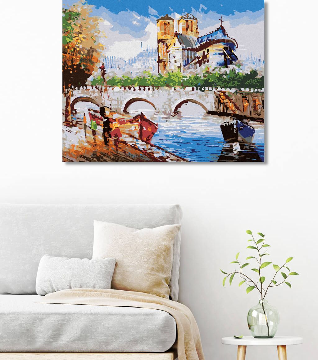 zuty Malování podle čísel - POHLED NA PAŘÍŽSKOU ULIČKU - Rozměr: 40x50 cm, Rámování: Varianta: bez rámu a bez vypnutí plátna - obrázek 3