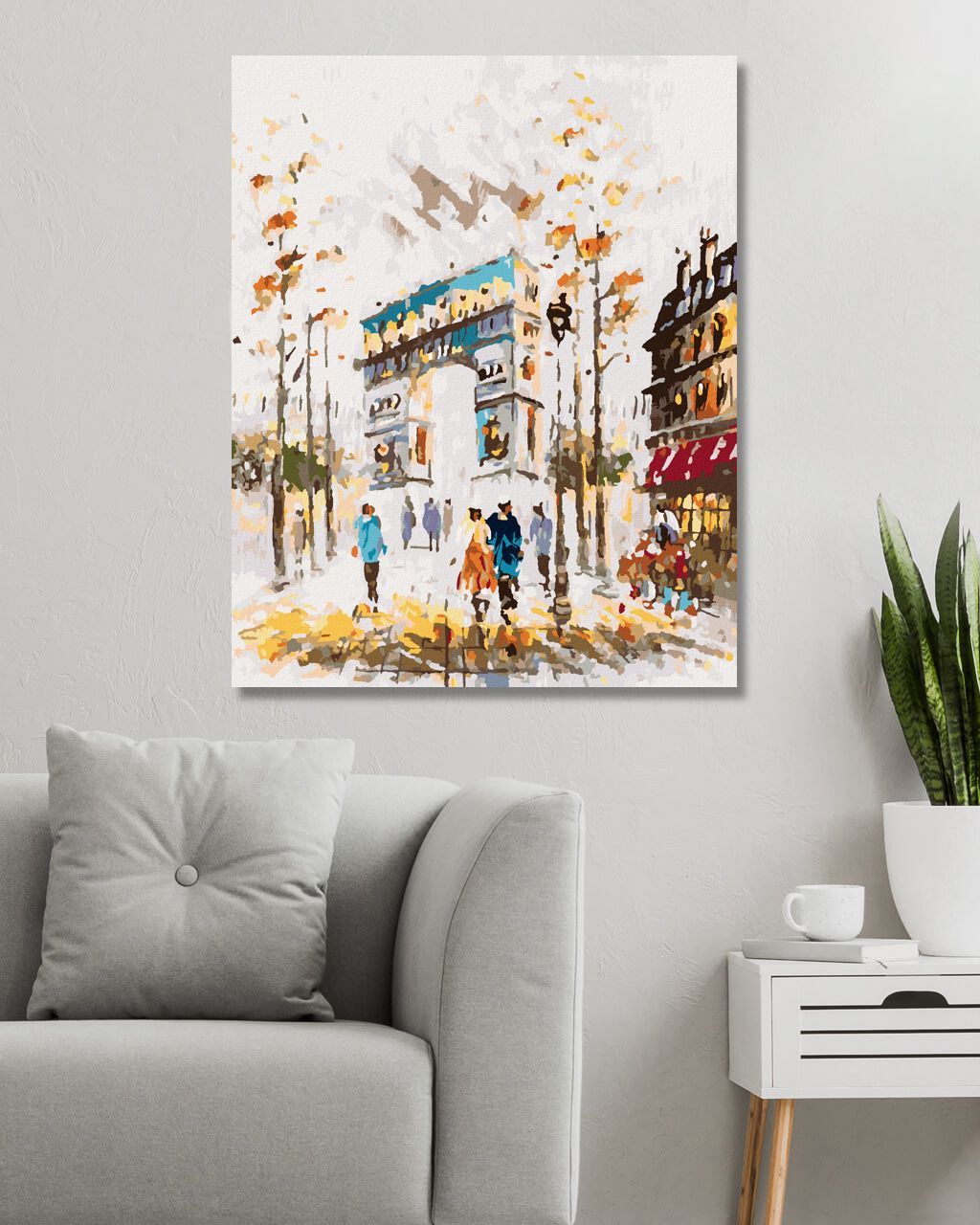 zuty Malování podle čísel - VÍTĚZNÝ OBLOUK KRESLENÝ - Rozměr: 40x50 cm, Rámování: Varianta: bez rámu a bez vypnutí plátna - obrázek 2