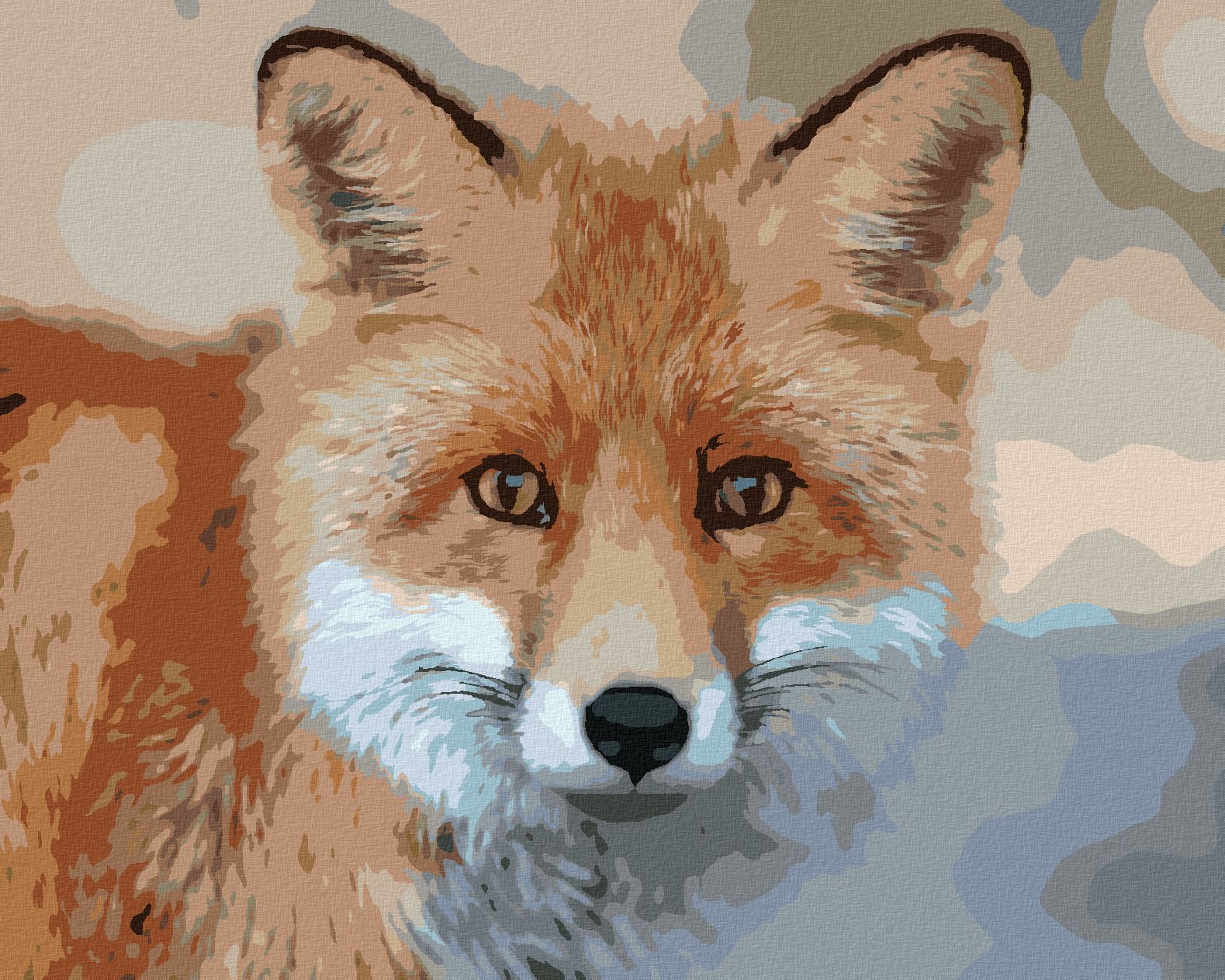 zuty Malování podle čísel - MLADÁ LIŠKA - Rozměr: 40x50 cm, Rámování: Varianta: vypnuté plátno na rám - obrázek 1