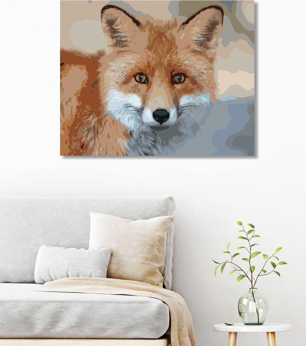zuty Malování podle čísel - MLADÁ LIŠKA - Rozměr: 40x50 cm, Rámování: Varianta: vypnuté plátno na rám - obrázek 6
