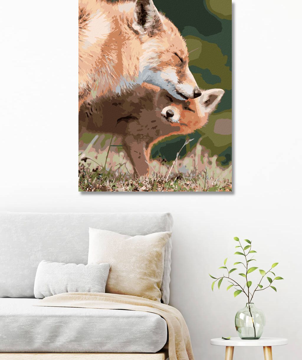 zuty Malování podle čísel - LIŠKA A MLÁDĚ - Rozměr: 40x50 cm, Rámování: Varianta: bez rámu a bez vypnutí plátna - obrázek 9