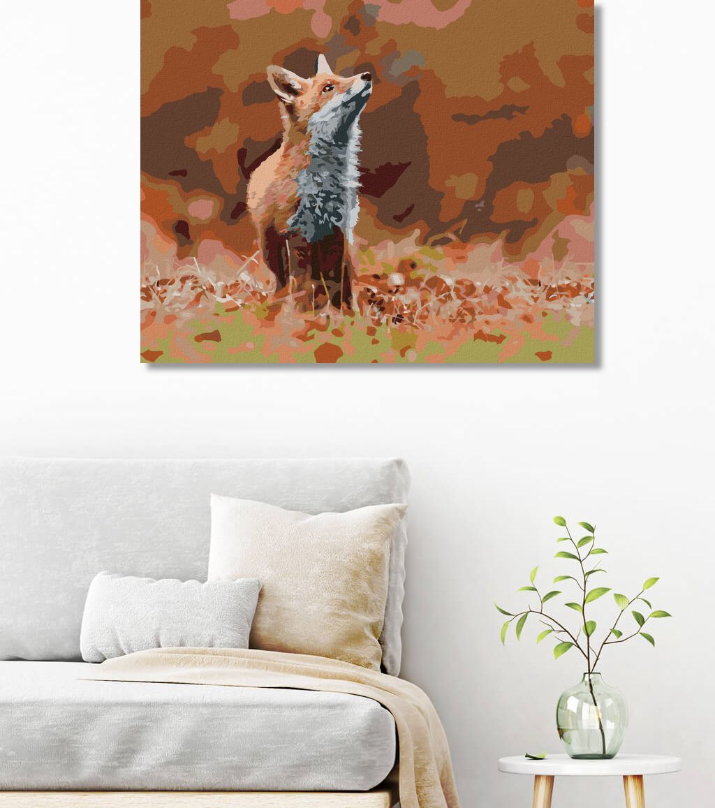 zuty Malování podle čísel - LIŠKA V LESE - Rozměr: 40x50 cm, Rámování: Varianta: vypnuté plátno na rám - obrázek 8