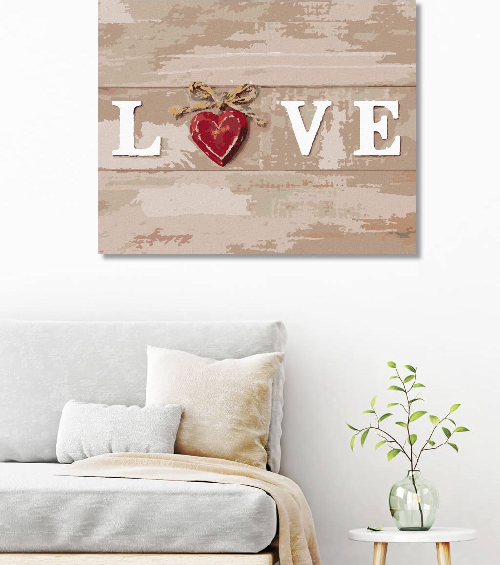 zuty Malování podle čísel - DEKORACE LOVE - Rozměr: 40x50 cm, Rámování: Varianta: vypnuté plátno na rám - obrázek 5
