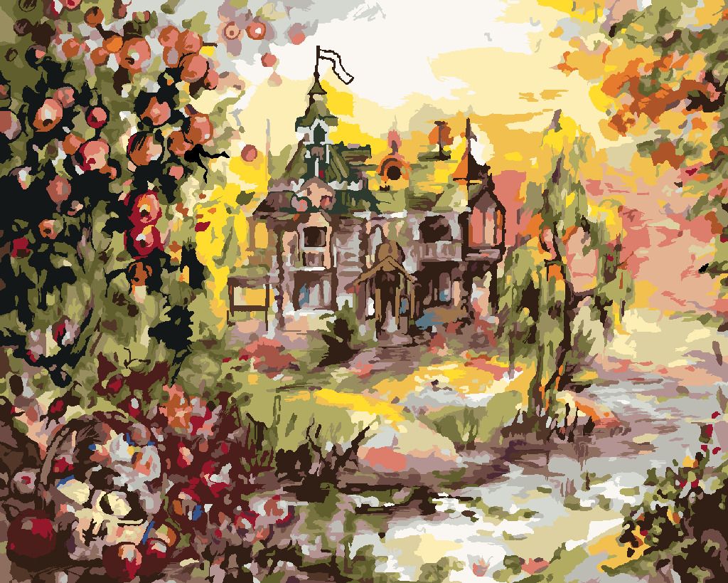 zuty Malování podle čísel - POHÁDKOVÝ DŮM - Rozměr: 40x50 cm, Rámování: Varianta: bez rámu a bez vypnutí plátna - obrázek 9