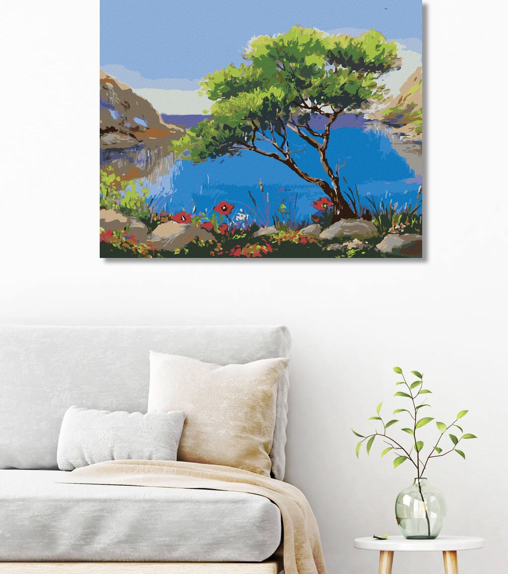 zuty Malování podle čísel - MOŘSKÁ KRAJINA - Rozměr: 40x50 cm, Rámování: Varianta: vypnuté plátno na rám - obrázek 5