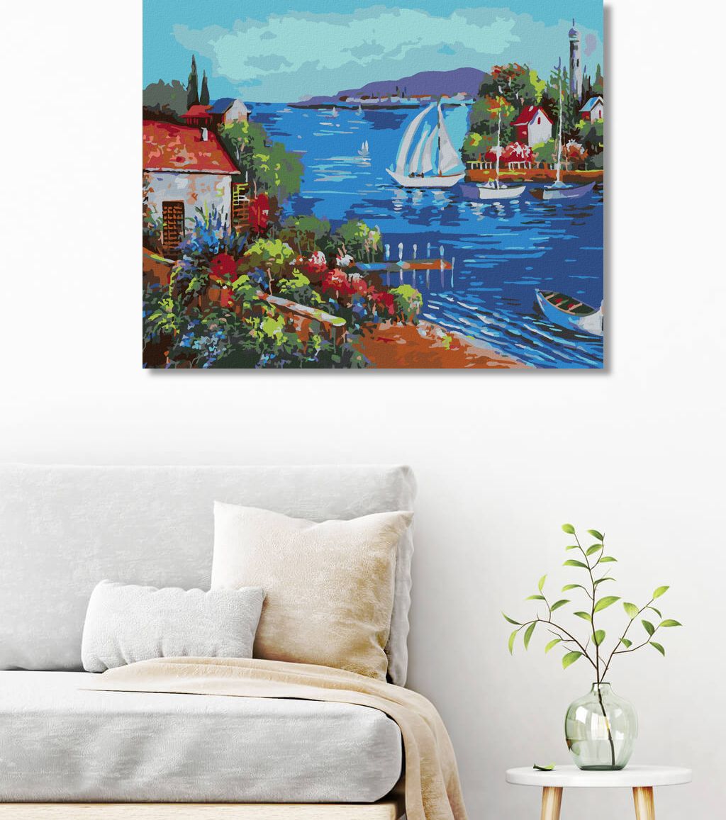 zuty Malování podle čísel - MOŘSKÁ ZÁTOKA - Rozměr: 40x50 cm, Rámování: Varianta: bez rámu a bez vypnutí plátna - obrázek 10