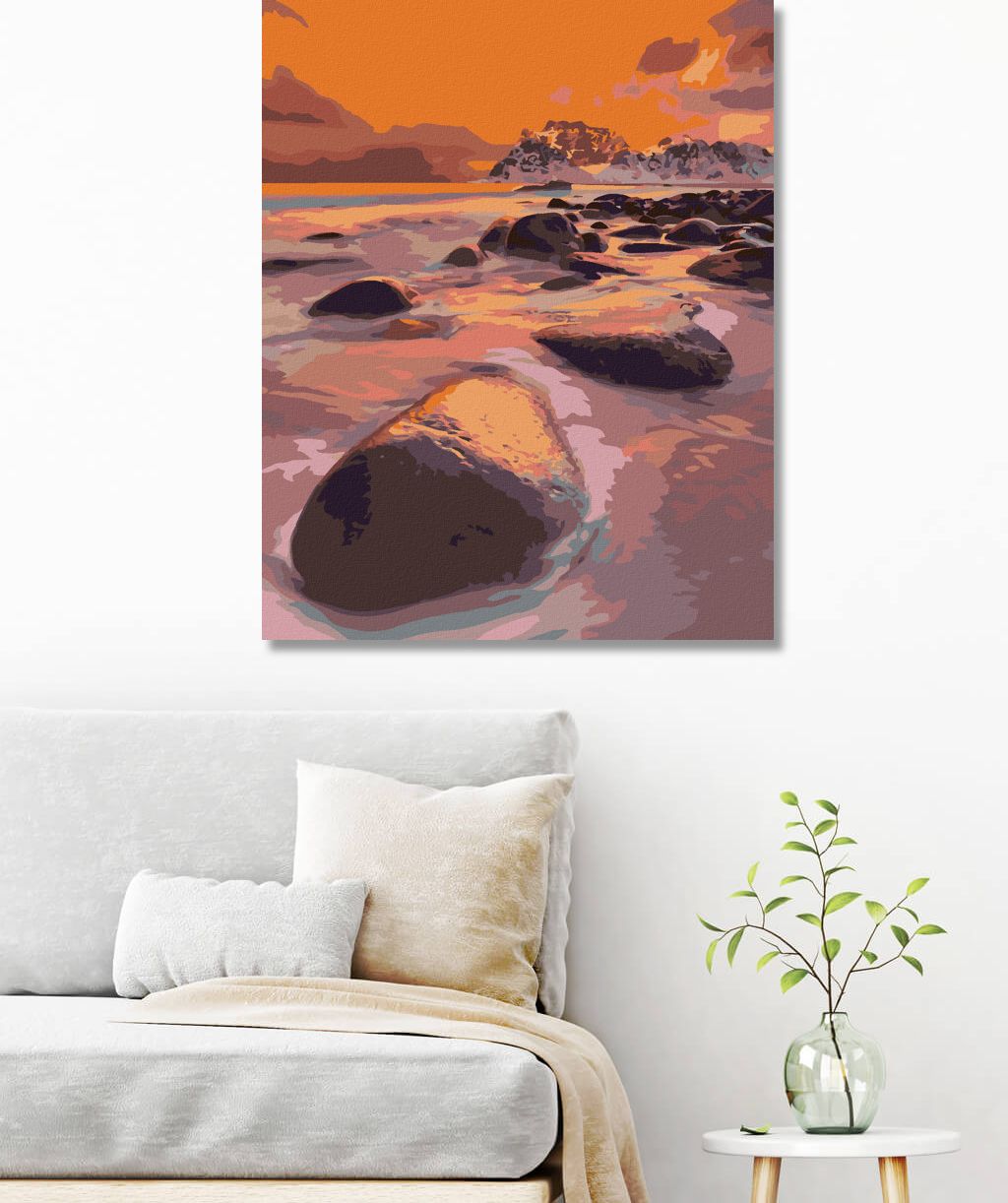 zuty Malování podle čísel - VELKOLEPÉ SVĚTLO PŘI SNĚHOVÉ BOUŘI - Rozměr: 40x50 cm, Rámování: Varianta: bez rámu a bez vypnutí plátna - obrázek 10