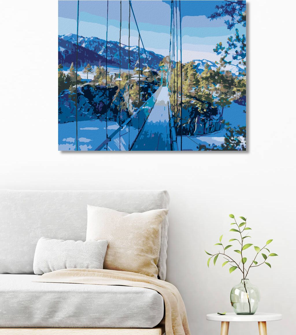 zuty Malování podle čísel - MOST NA OSTROV PATMOS - Rozměr: 40x50 cm, Rámování: Varianta: bez rámu a bez vypnutí plátna - obrázek 4