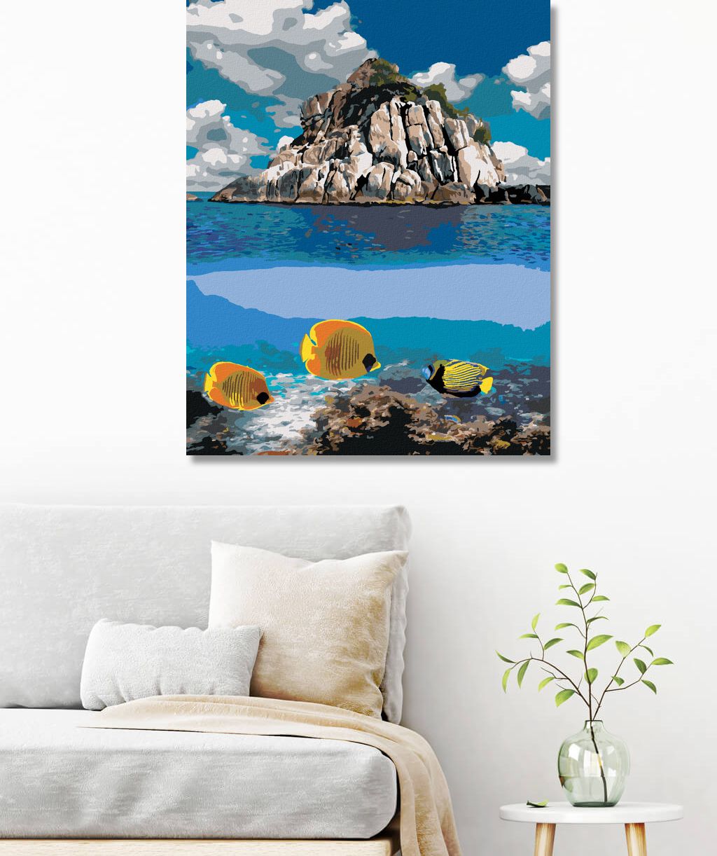 zuty Malování podle čísel - TROPICKÝ RÁJ V THAJSKU - Rozměr: 40x50 cm, Rámování: Varianta: vypnuté plátno na rám - obrázek 7