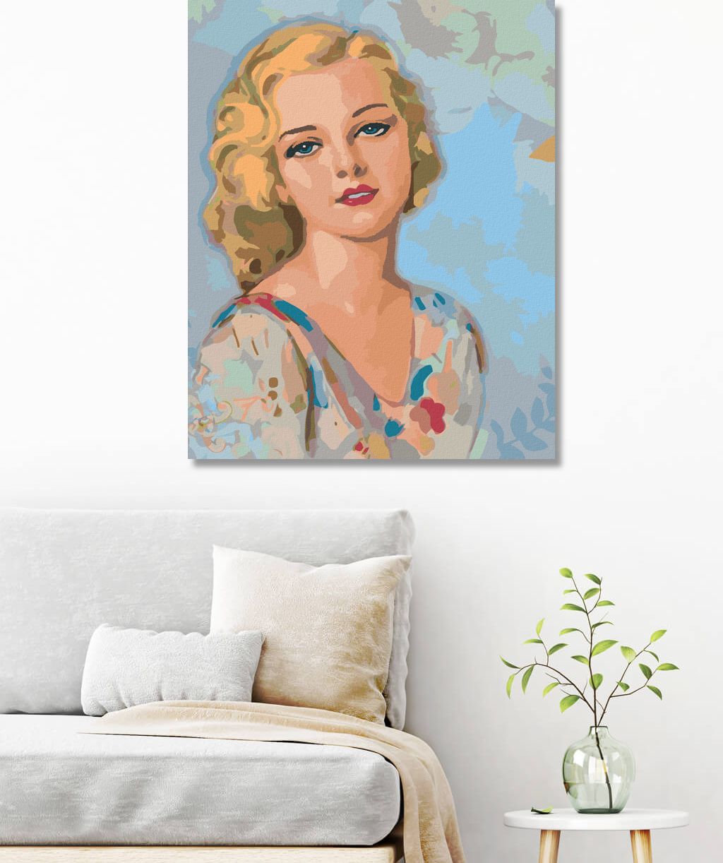 zuty Malování podle čísel - VINTAGE ŽENA - Rozměr: 40x50 cm, Rámování: Varianta: bez rámu a bez vypnutí plátna - obrázek 5