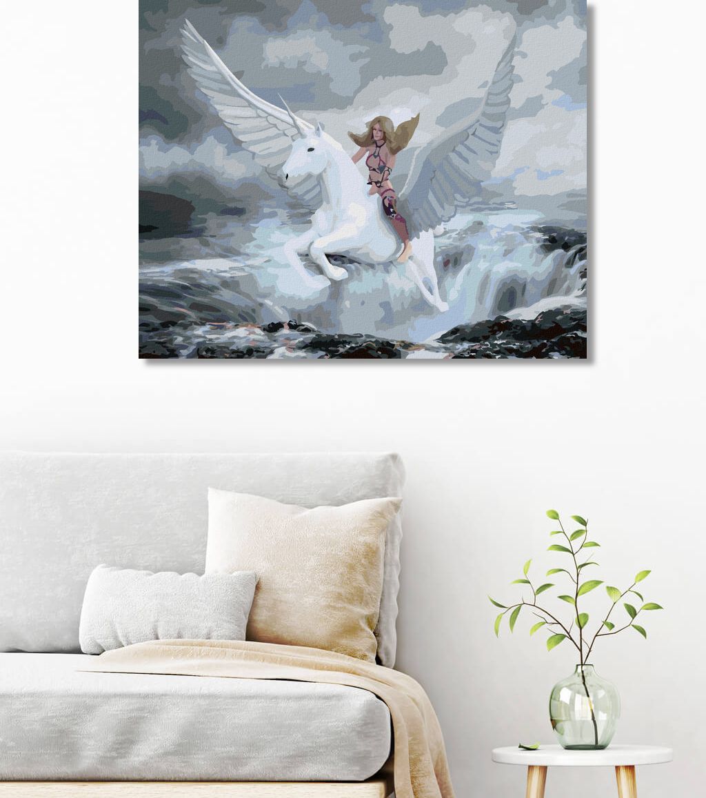 zuty Malování podle čísel - FANTASY ŽENA A PEGAS - Rozměr: 40x50 cm, Rámování: Varianta: bez rámu a bez vypnutí plátna - obrázek 9