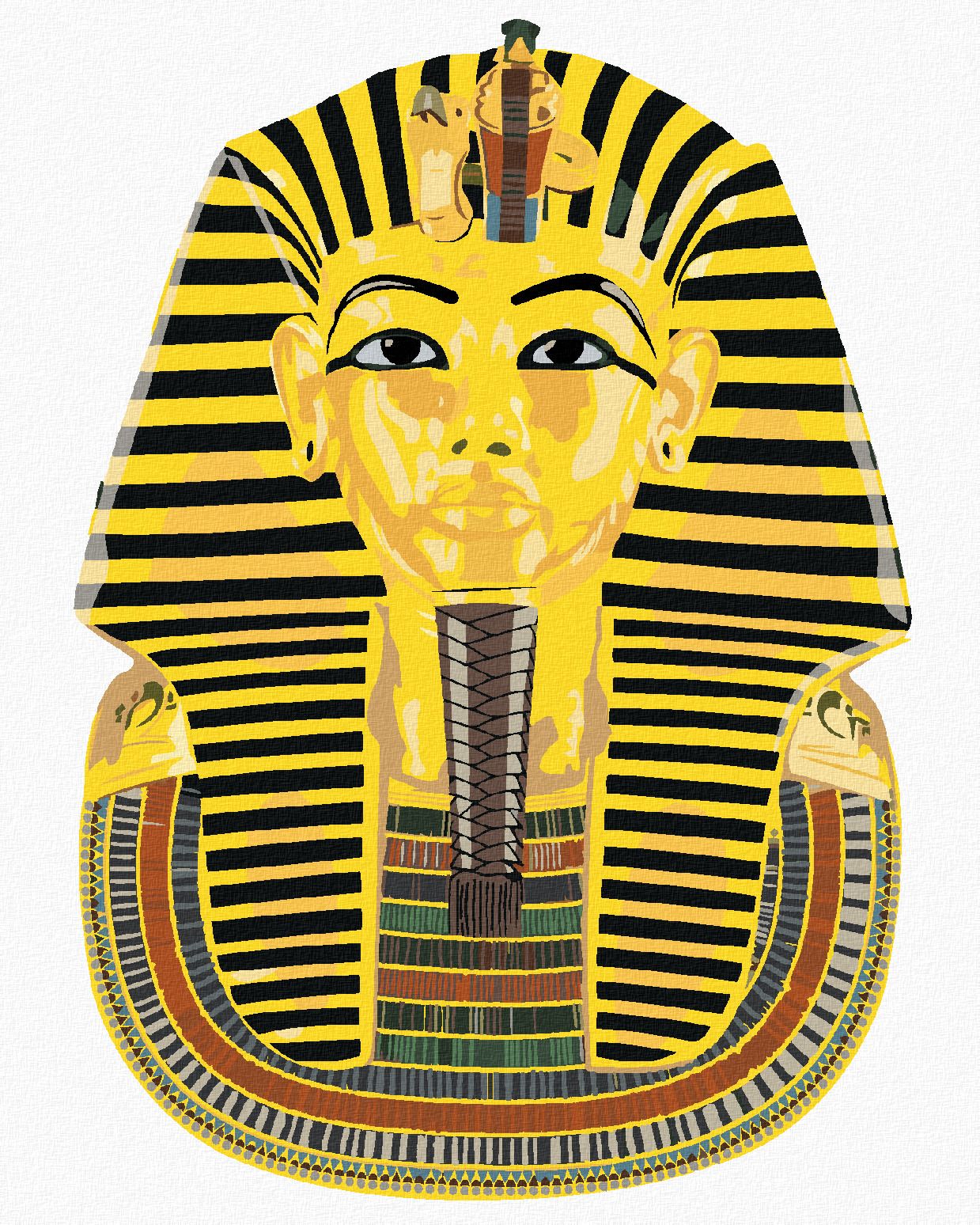 zuty Malování podle čísel - TUTANCHAMON EGYPT - Rozměr: 40x50 cm, Rámování: Varianta: vypnuté plátno na rám - obrázek 1