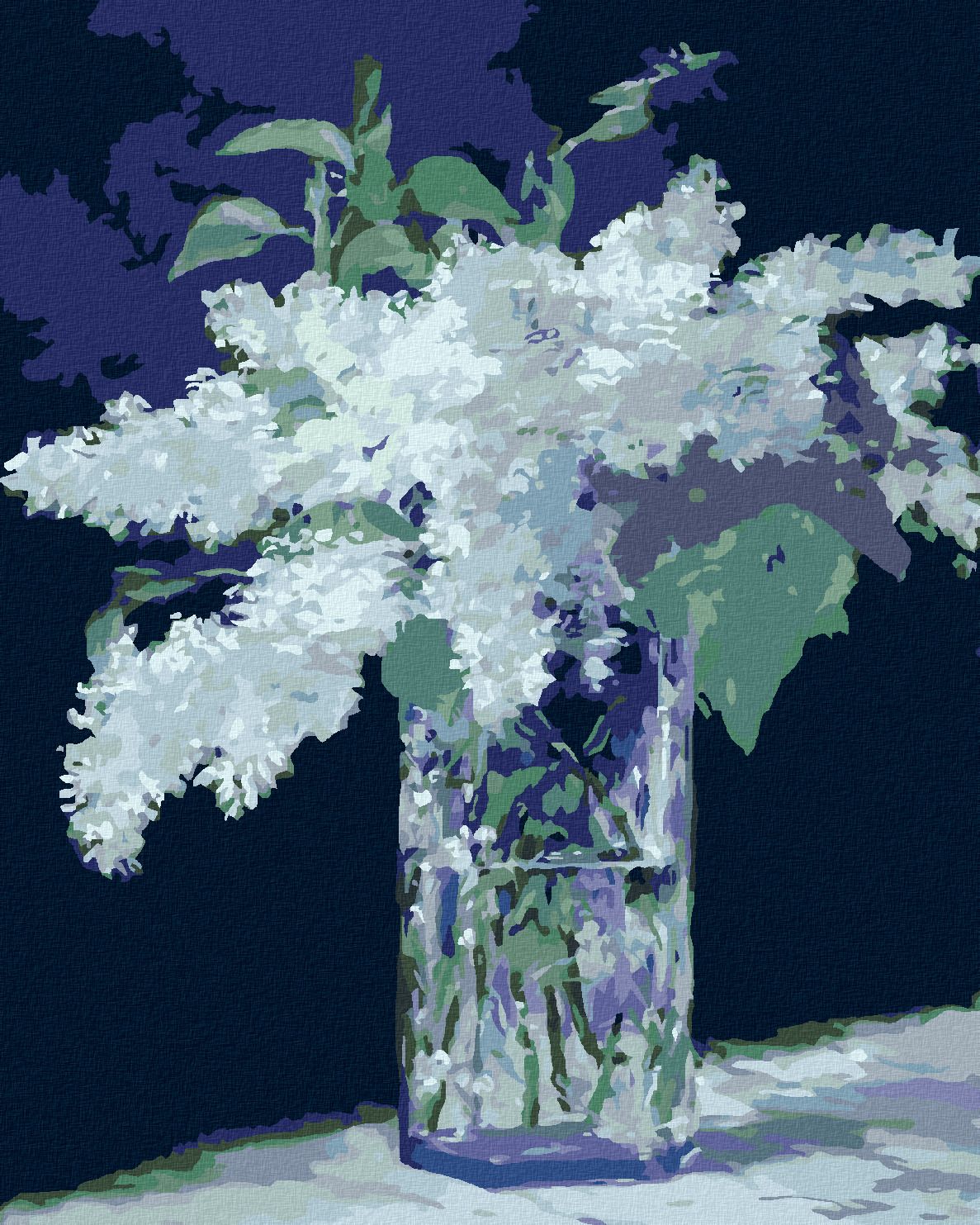 zuty Malování podle čísel - ZÁTIŠÍ S ŠEŘÍKY (ÉDOUARD MANET) - Rozměr: 40x50 cm, Rámování: Varianta: bez rámu a bez vypnutí plátna - obrázek 1