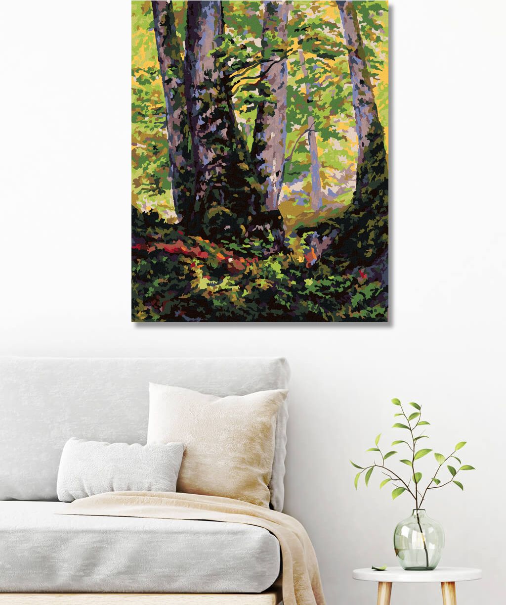 zuty Malování podle čísel - TŘI BUKY (PAUL RANSON) - Rozměr: 40x50 cm, Rámování: Varianta: vypnuté plátno na rám - obrázek 9
