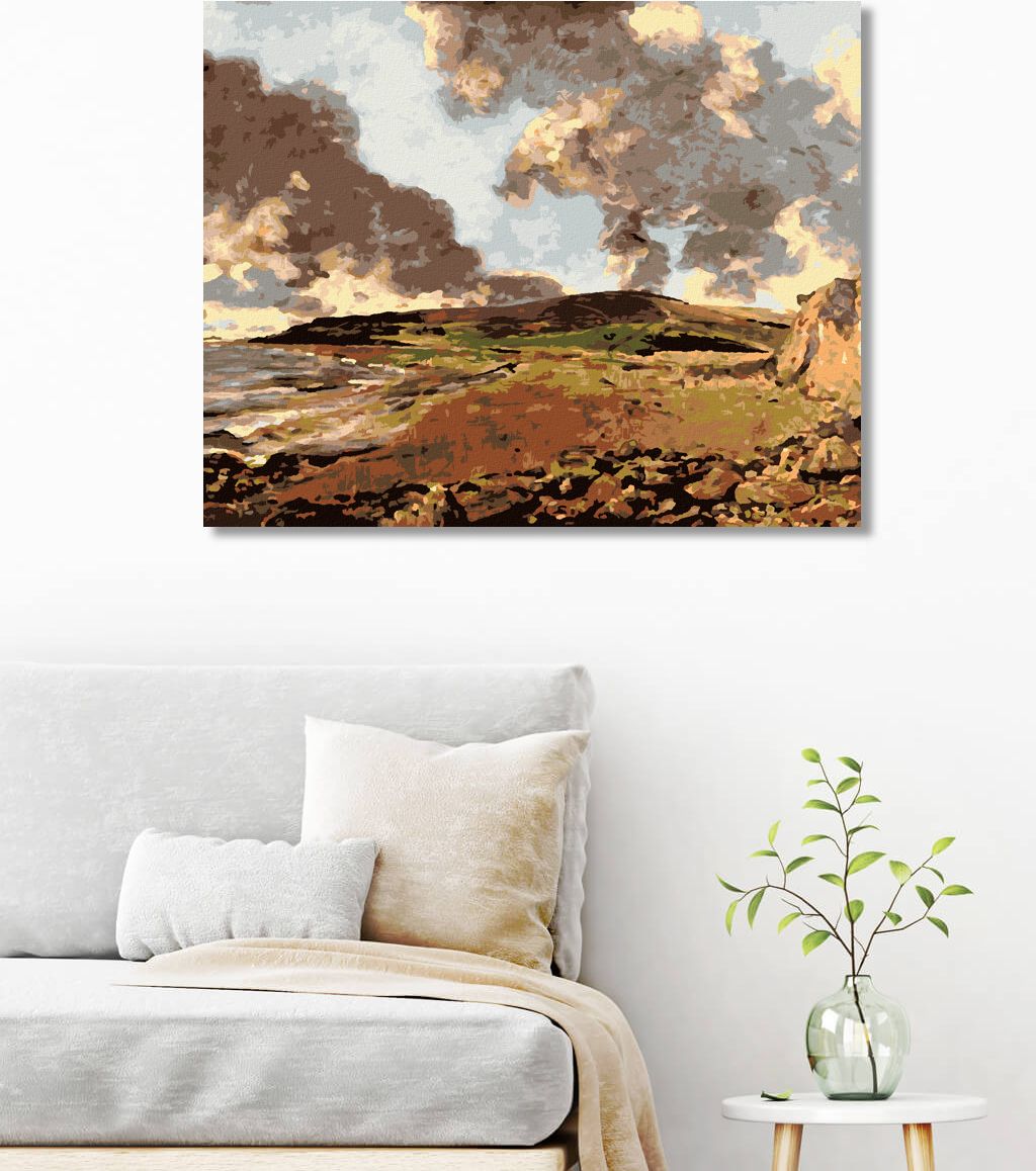 zuty Malování podle čísel - WEYMOUTH BAY (JOHN CONSTABLE) - Rozměr: 40x50 cm, Rámování: Varianta: vypnuté plátno na rám - obrázek 2