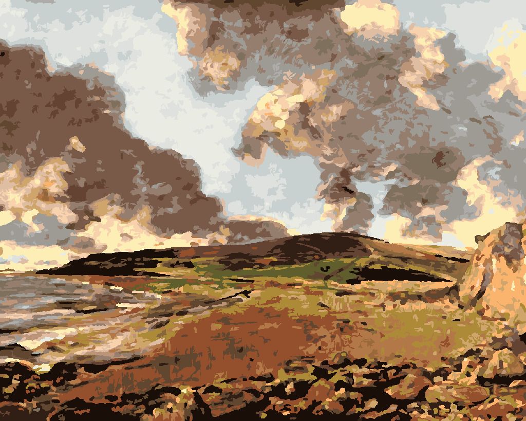 zuty Malování podle čísel - WEYMOUTH BAY (JOHN CONSTABLE) - Rozměr: 40x50 cm, Rámování: Varianta: vypnuté plátno na rám - obrázek 3