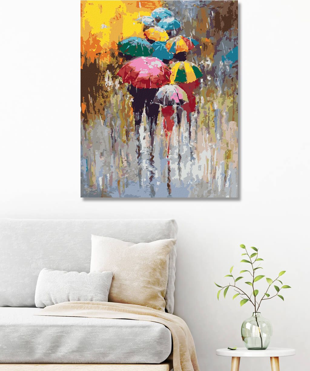 zuty Malování podle čísel - DEŠTIVÝ DEN - Rozměr: 40x50 cm, Rámování: Varianta: vypnuté plátno na rám - obrázek 10