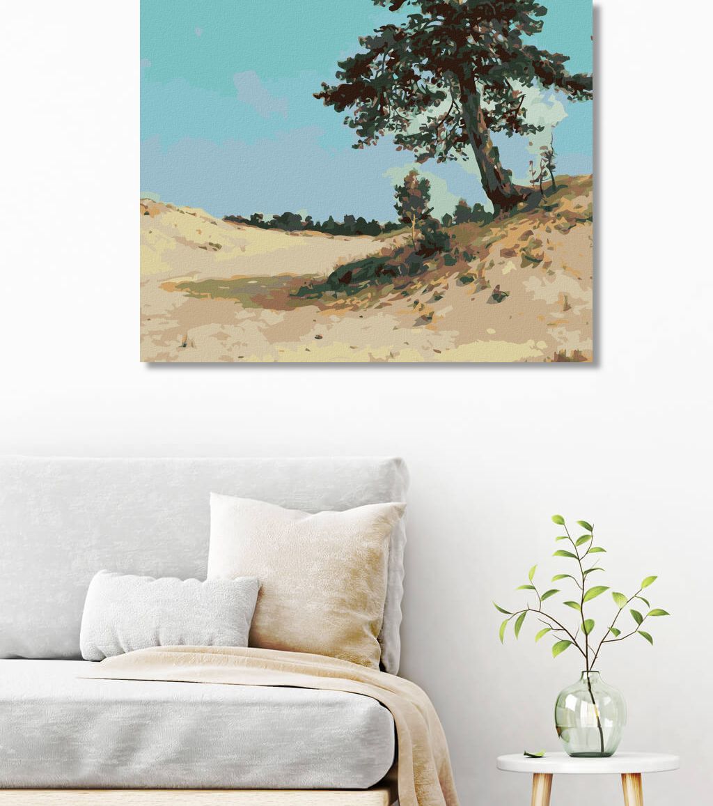 zuty Malování podle čísel - BOROVICE NA PÍSKU (IVAN SHISHKIN) - Rozměr: 40x50 cm, Rámování: Varianta: bez rámu a bez vypnutí plátna - obrázek 9