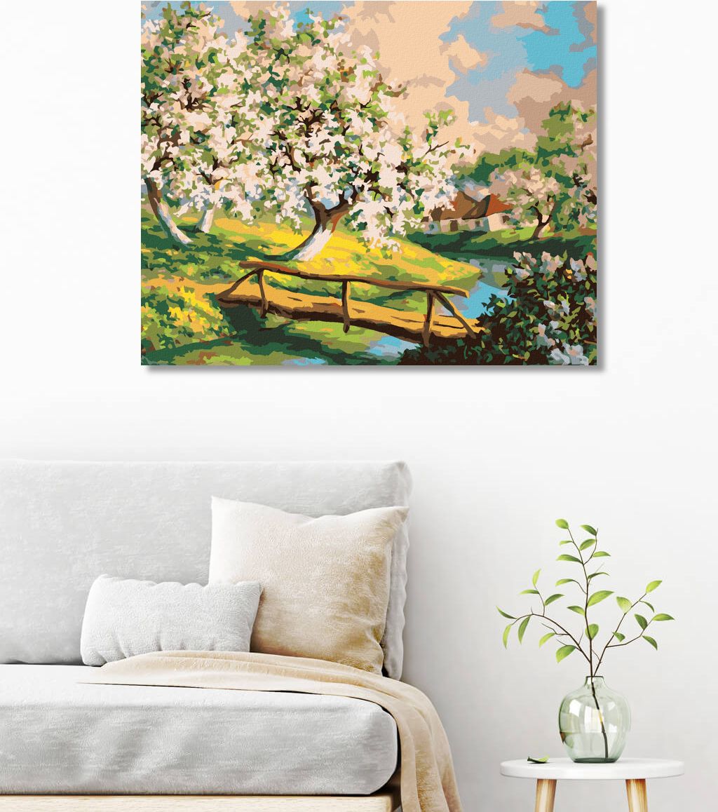 zuty Malování podle čísel - KVETOUCÍ ZAHRADY - Rozměr: 40x50 cm, Rámování: Varianta: vypnuté plátno na rám - obrázek 5