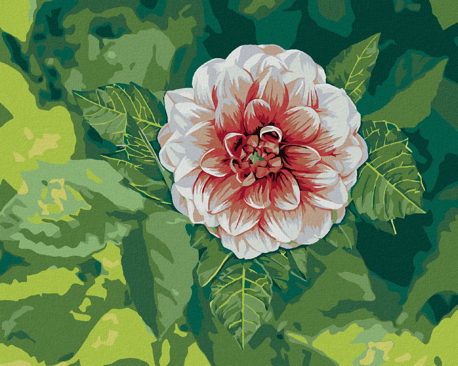 zuty Malování podle čísel - JIŘINA MEZI LISTY - Rozměr: 40x50 cm, Rámování: Varianta: vypnuté plátno na rám - obrázek 1