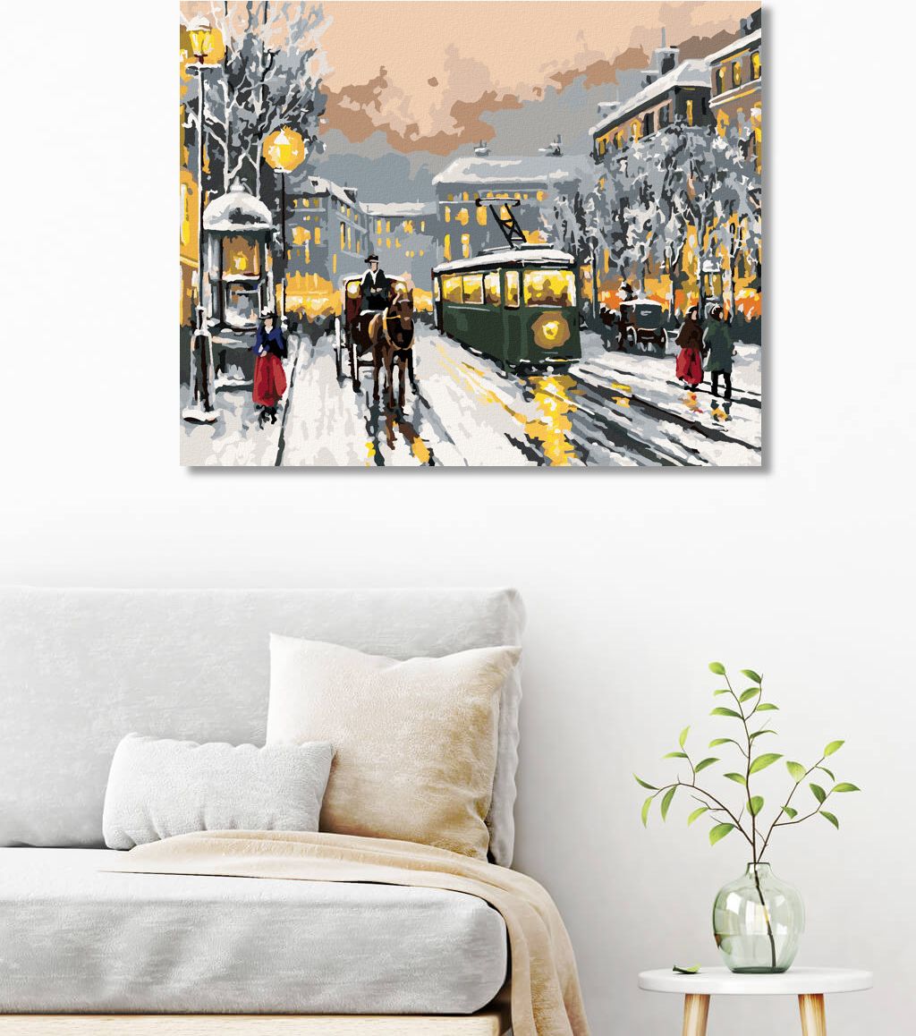 zuty Malování podle čísel - STARÉ MĚSTO - Rozměr: 40x50 cm, Rámování: Varianta: vypnuté plátno na rám - obrázek 7