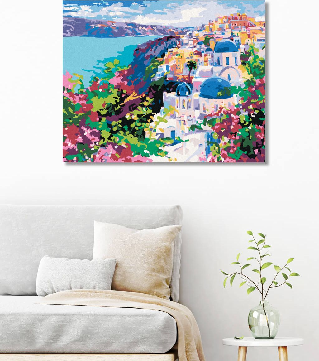 zuty Malování podle čísel - SANTORINI - Rozměr: 40x50 cm, Rámování: Varianta: vypnuté plátno na rám - obrázek 5