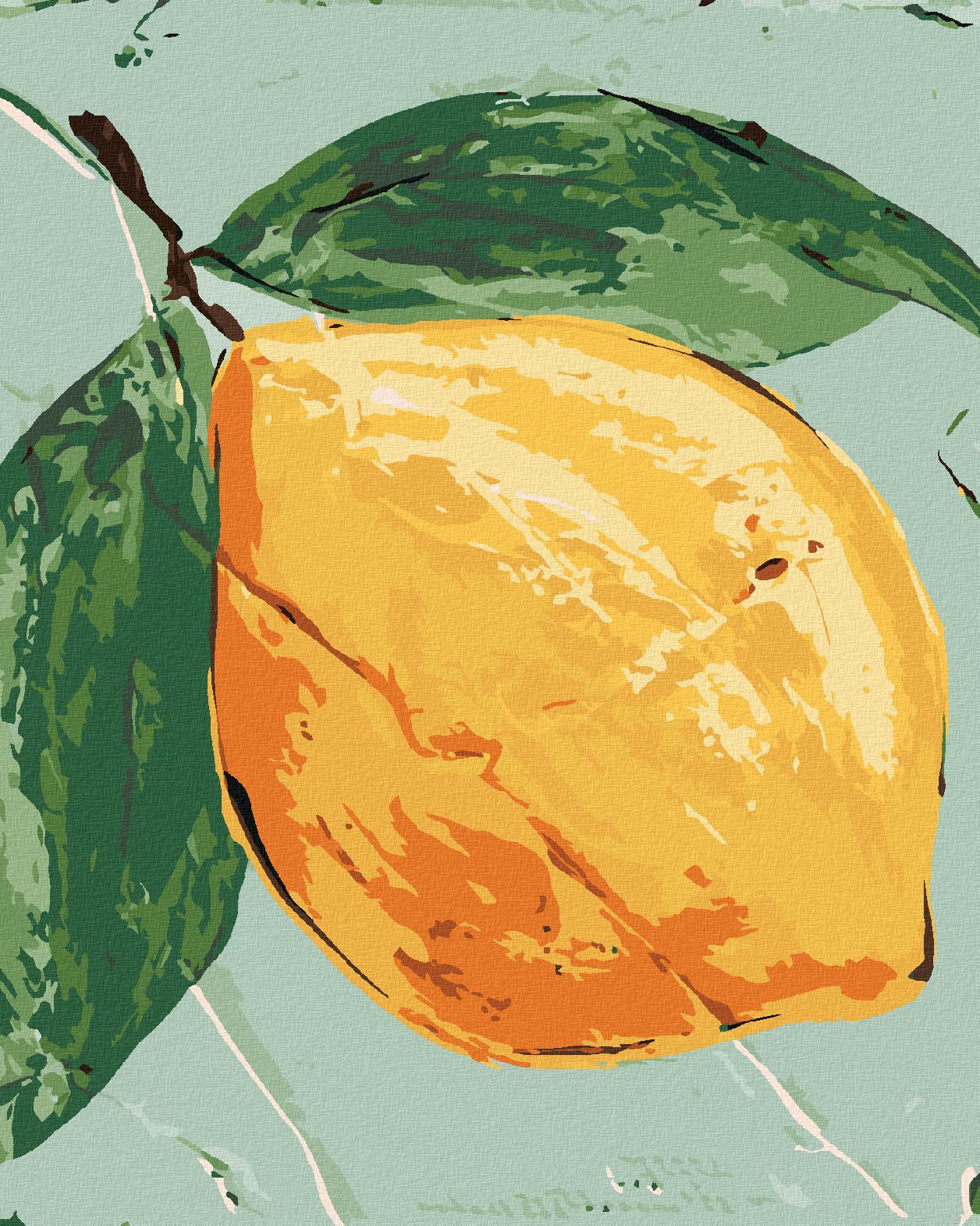 zuty Malování podle čísel - CITRÓN I (HALEY BUSH) - Rozměr: 40x50 cm, Rámování: Varianta: bez rámu a bez vypnutí plátna - obrázek 1