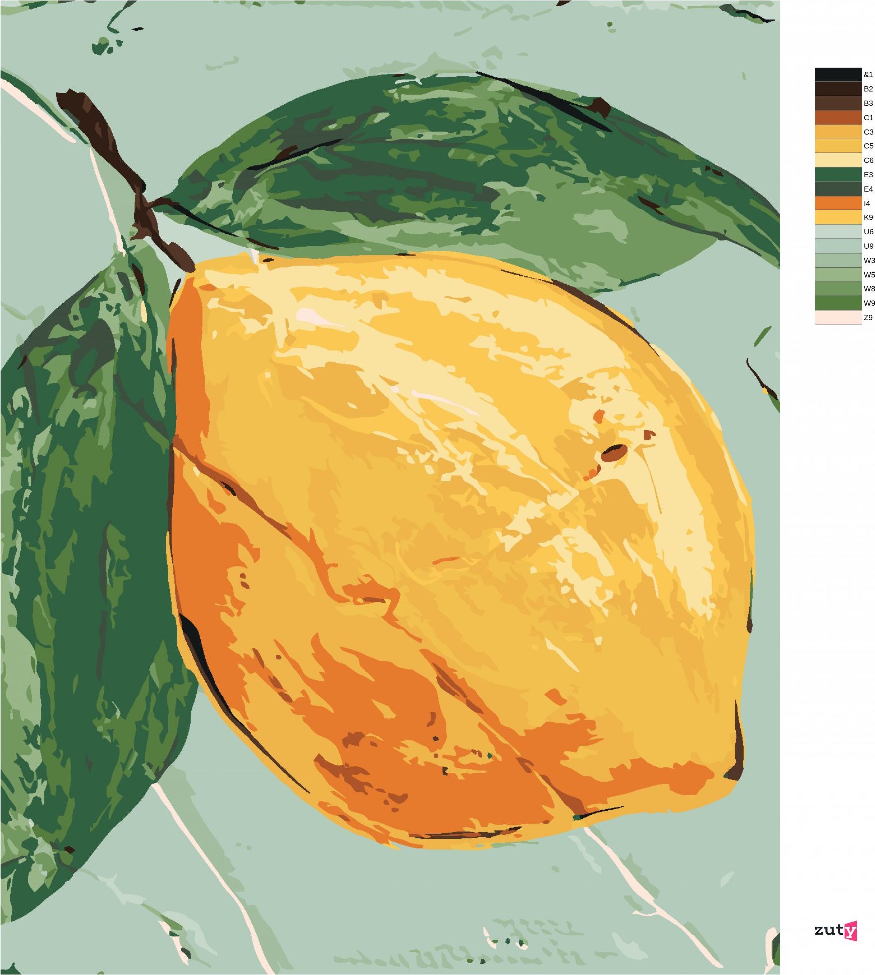 zuty Malování podle čísel - CITRÓN I (HALEY BUSH) - Rozměr: 40x50 cm, Rámování: Varianta: bez rámu a bez vypnutí plátna - obrázek 10