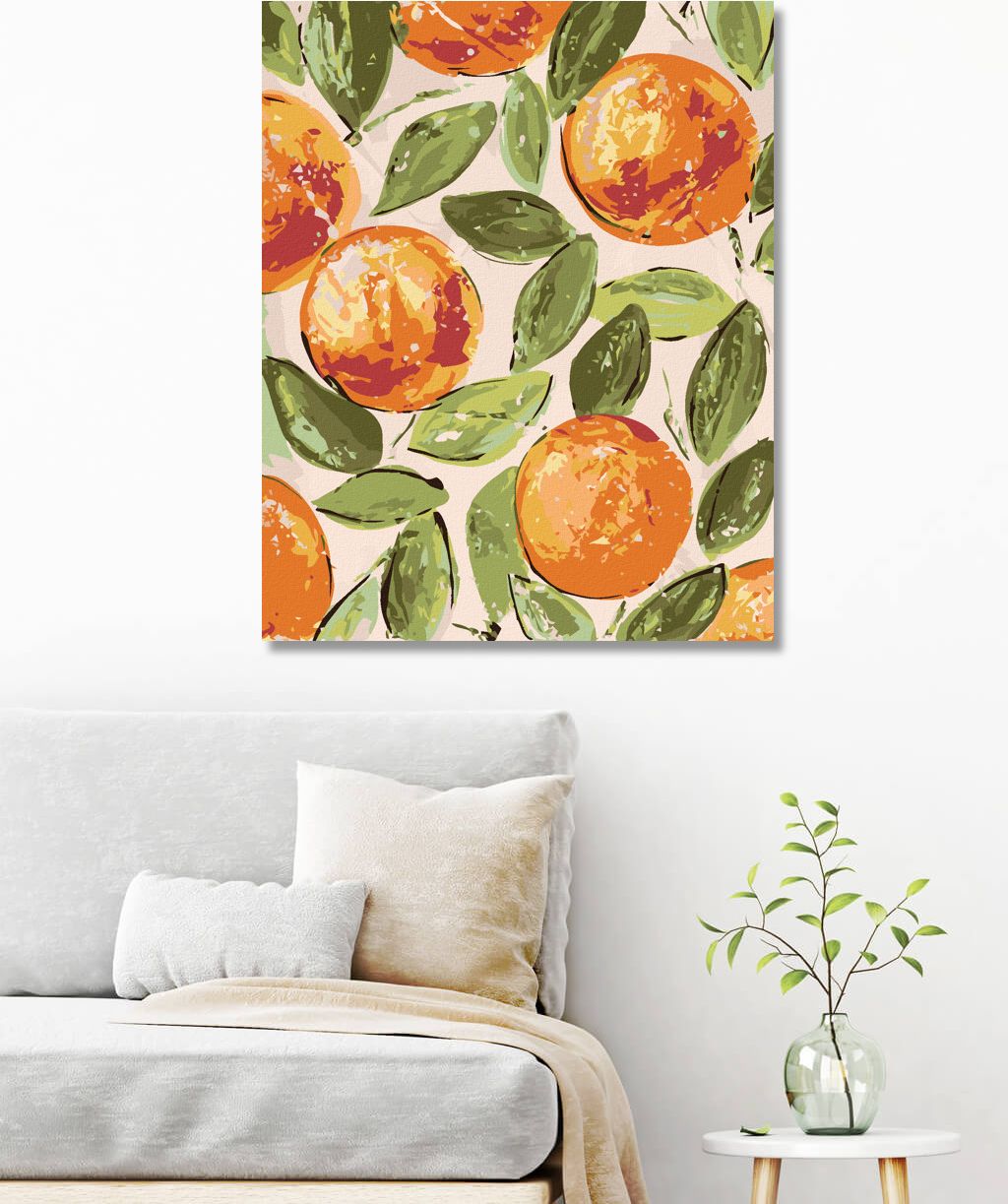 zuty Malování podle čísel - ZÁTIŠÍ POMERANČE (HALEY BUSH) - Rozměr: 40x50 cm, Rámování: Varianta: bez rámu a bez vypnutí plátna - obrázek 8