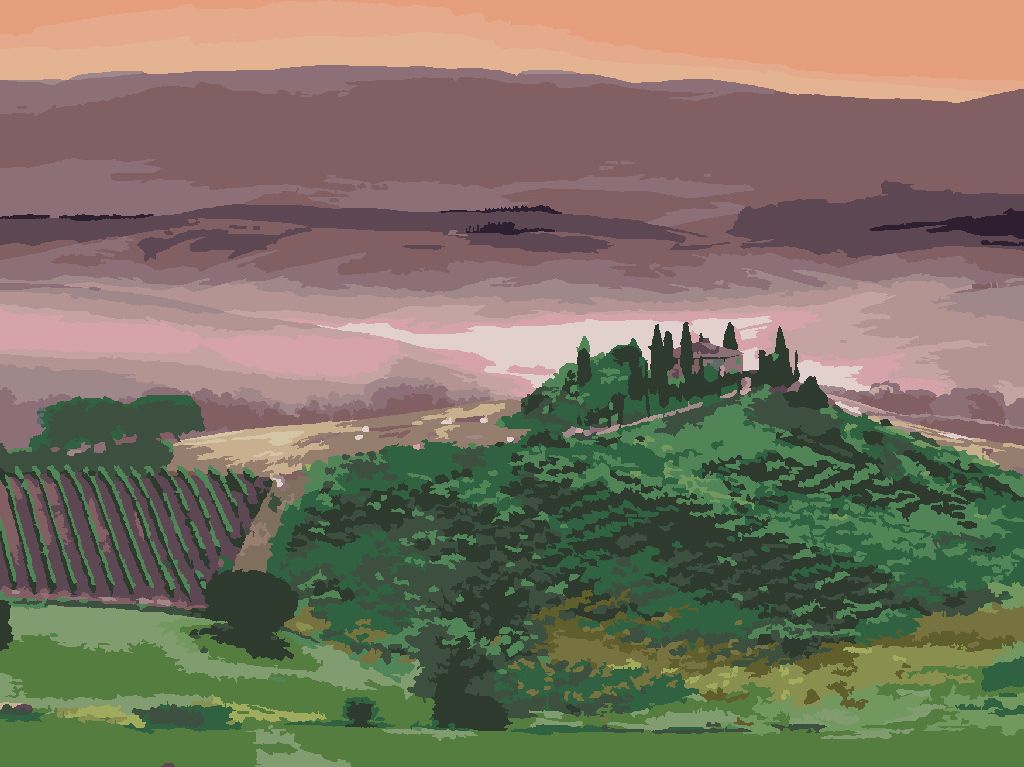 zuty Malování podle čísel - VILA MEZI POLI (TED DAVIS) - Rozměr: 40x50 cm, Rámování: Varianta: vypnuté plátno na rám - obrázek 4