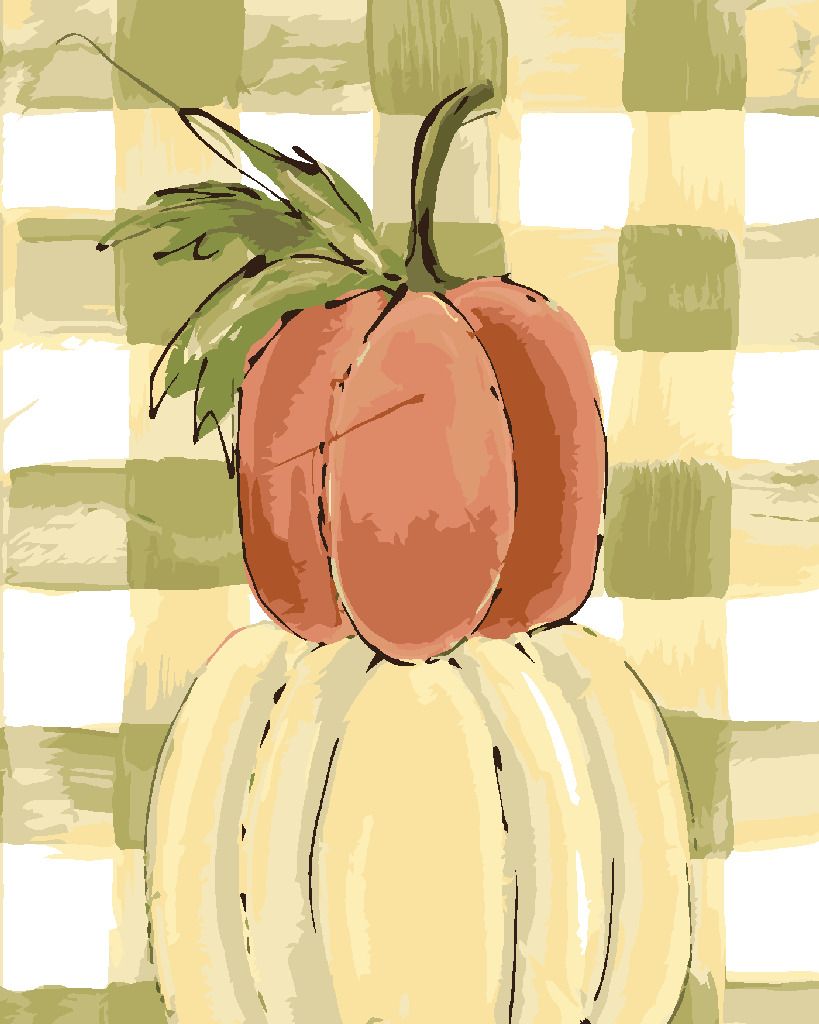 zuty Malování podle čísel - TŘI DÝNĚ GINGHAM (HALEY BUSH) - Rozměr: 40x50 cm, Rámování: Varianta: vypnuté plátno na rám - obrázek 3