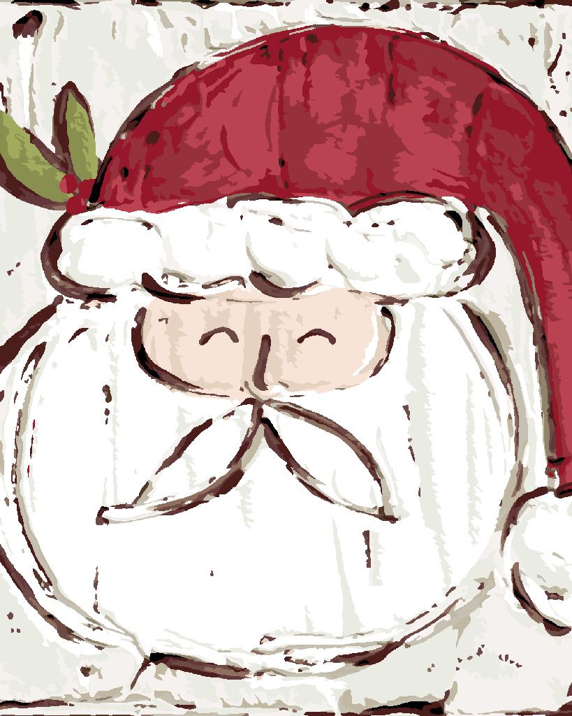 zuty Malování podle čísel - SANTA (HALEY BUSH) - Rozměr: 40x50 cm, Rámování: Varianta: vypnuté plátno na rám - obrázek 7
