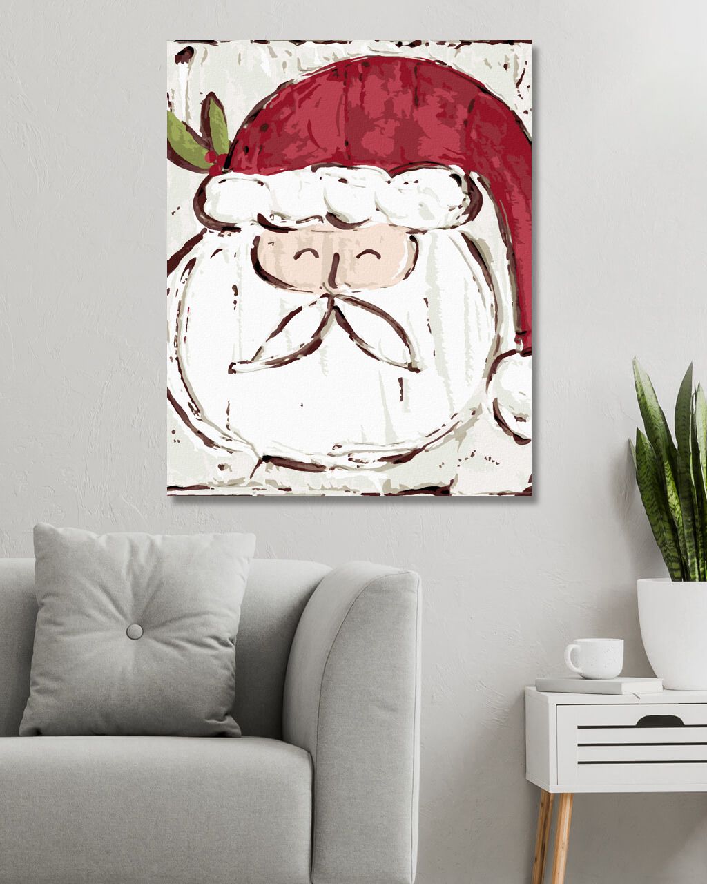 zuty Malování podle čísel - SANTA (HALEY BUSH) - Rozměr: 40x50 cm, Rámování: Varianta: vypnuté plátno na rám - obrázek 8