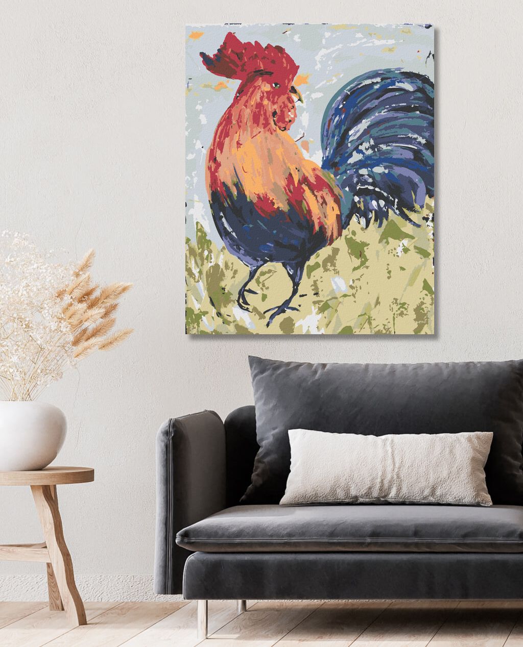 zuty Malování podle čísel - KOHOUT I (HALEY BUSH) - Rozměr: 40x50 cm, Rámování: Varianta: bez rámu a bez vypnutí plátna - obrázek 9
