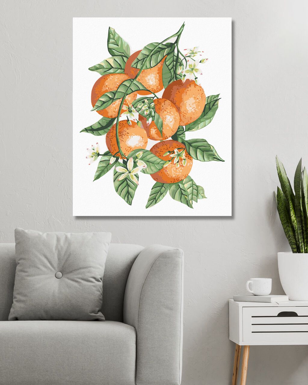 zuty Malování podle čísel - POMERANČE NA VĚTVI (ALEXANDRIA GILBERT) - Rozměr: 40x50 cm, Rámování: Varianta: bez rámu a bez vypnutí plátna - obrázek 4