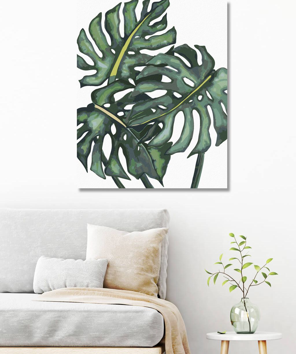 zuty Malování podle čísel - LISTY MONSTERY (ALEXANDRIA GILBERT) - Rozměr: 40x50 cm, Rámování: Varianta: vypnuté plátno na rám - obrázek 7