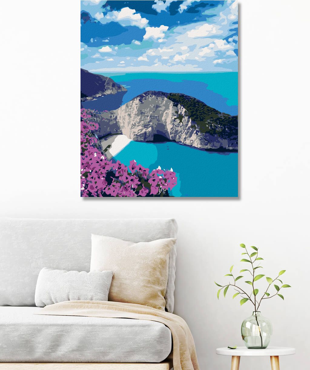 zuty Malování podle čísel - PLÁŽ NAVAGIO - Rozměr: 40x50 cm, Rámování: Varianta: vypnuté plátno na rám - obrázek 9